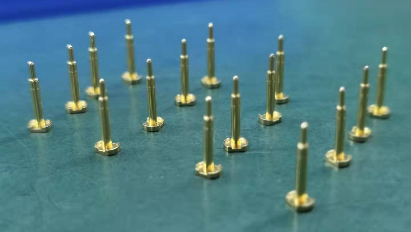 Spring-loaded contacts