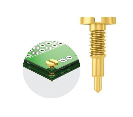 Screw Design Brass Contact PCB Pogo Pin