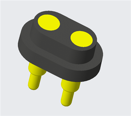 מחבר PogoPin עמיד למים 2 פינים