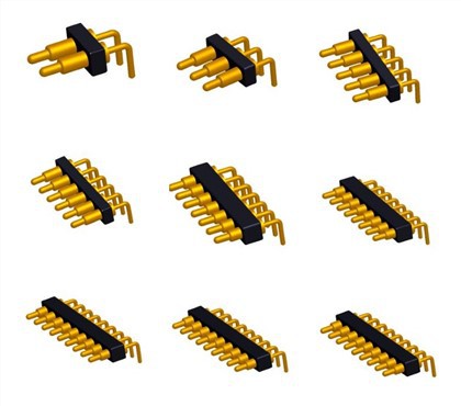 מחבר פוגו פוגו בעל זווית ישרה טעון טרינג