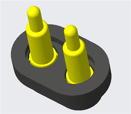 מחבר סיכת פוגו זכר ונקבה עמיד למים